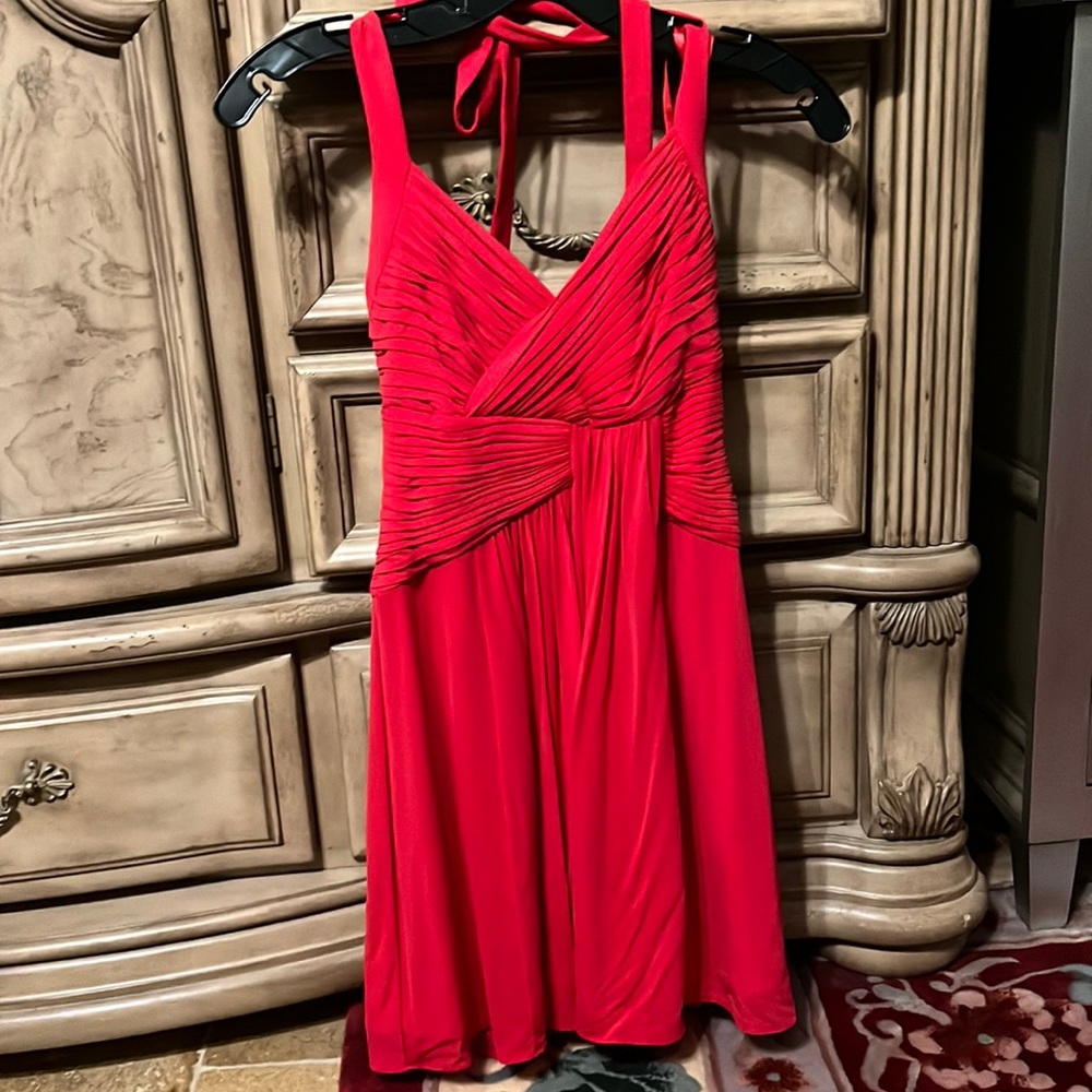 Red Tie-dress